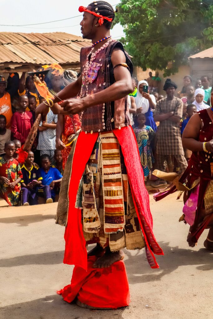 picture of sango swallowing fire