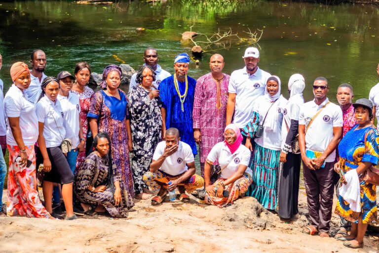 Osun youth in tourism at Opala river Okinni